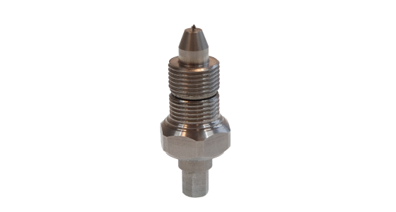 Spuitlans AP007 Lans met isolatie Zwart Recht L= 430 mm Isolatie L=390 mm Staal verzinkt, gezien van voren