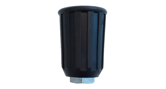 Nozzlehouder - Staal verzinkt/Rubber - Zwart - 1/4" bi