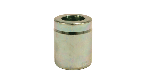 Kogelkraan 1/4" rvs met ovale handle Ã˜ 6 mm, gezien van voren