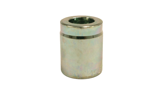 Kogelkraan 3/4" rvs met ovale handle Ã˜19 mm, gezien van voren