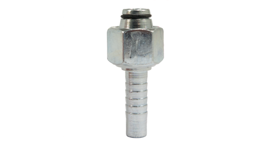 Persnippel DKOL M18x1,5(12L) Binnendraad(Wartel) 90Â° gebogen DN08 Slang Staal, weergave van het product