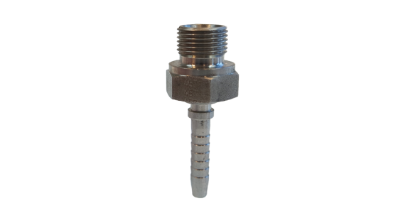 Persnippel 1/2" Buitendraad DN08 Slang RVS, weergave van het product