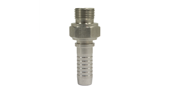 Persnippel 3/8" Buitendraad - DN12 Slang - RVS