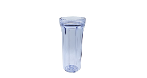 Detail van Filterglas 9" Transparant Hoogte: 265mm