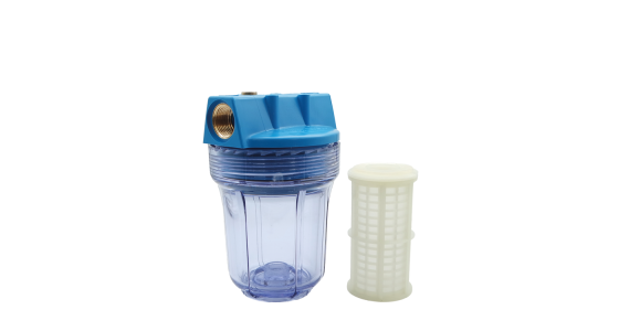 Terugspoelfilter 1Â½" zelfreinigend, gezien van voren