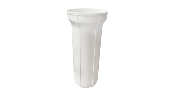 Filterglas 9" - Wit - Hoogte: 265 mm