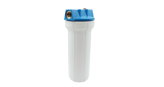 Patroonfilter 9" Wit Exclusief filterpatroon, zijaanzicht