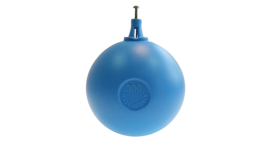 Kunststof drijver met klembevestiging - Polyethyleen - Blauw - Ø300mm