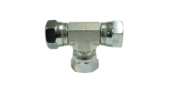 T-stuk staal - 3x Wartel BSP
