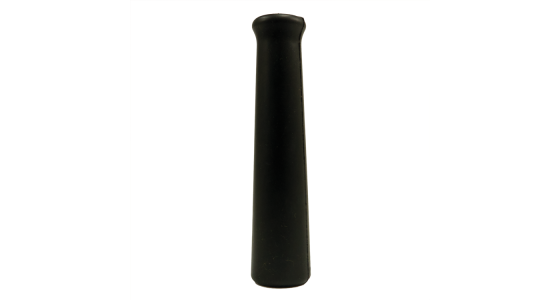 Knikbeschermer DN12(1/2") Zwart, gezien van voren