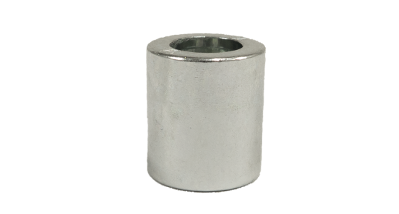 Pershuls 1/4" DN06 RVS Korte uitvoering, gezien van voren