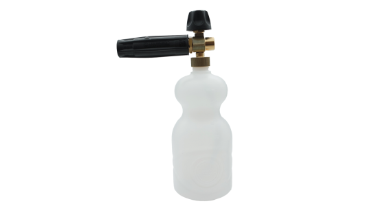 LS3 schuimlans met reservoir 1 liter Nozzle 1,25 mm 60 tot 160 Bar 5,5 tot 9 l/min, gezien van voren