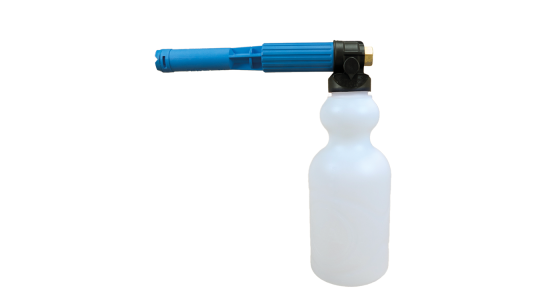 LS10 schuimlans met reservoir 2 liter Nozzle 2,1 mm 90 tot 200 Bar 20 tot 30 l/min, gezien van voren