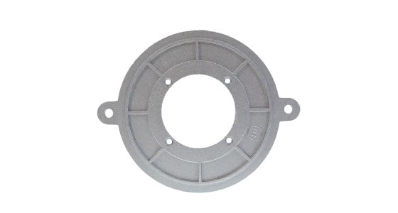 Flens voor 230V 50Hz brandermotoren, gezien van voren