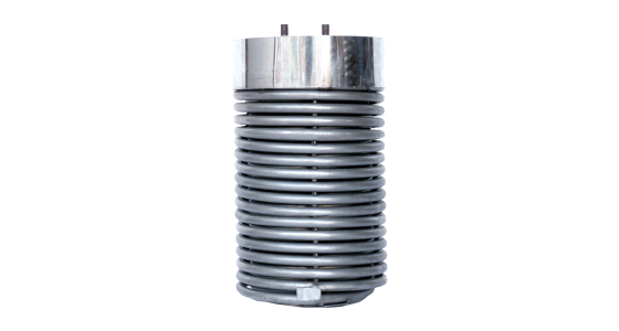 Branderspiraal TeHa BR1000(G) Staal Hoogte: 685mm Ã˜282mm H.o.H aansluiting: 22,5mm, gezien van voren