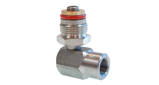 Swivel 90° voor Faicom slanghaspel VX en VLX - 1/2'' bu - RVS
