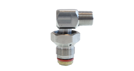 Swivel 90° voor Faicom slanghaspel BGX - 1/2" bu x 3/4" bu - RVS