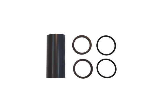 Afdichtingset voor 3/4" en 1" TeHa Swivels 90Â°, gezien van voren