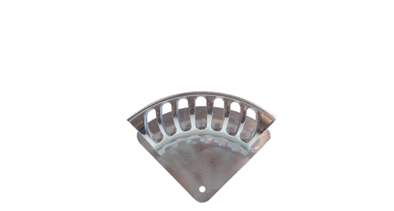 Slanghouder Type S (klein) Aluminium, gezien van voren