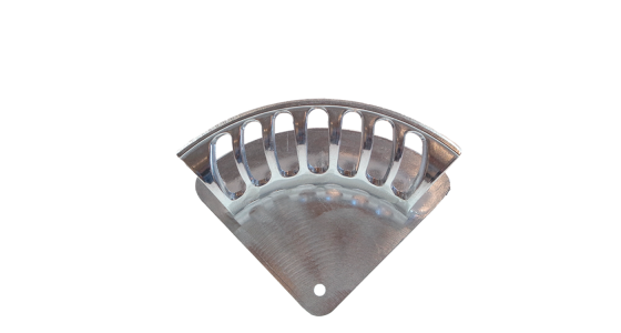 Slanghouder Type L (groot) Aluminium, gezien van voren
