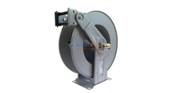 Ramex slanghaspel - Grijs gelakt - Incl. swivel, slangstop - 200 Bar - Max 90°C - 1/2" bu/bi