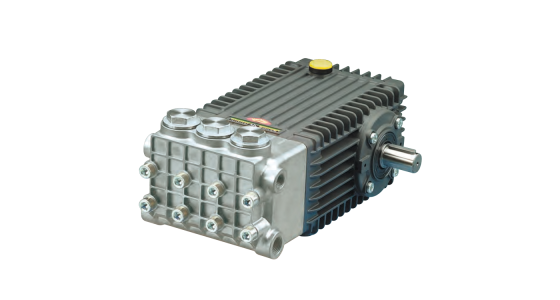 Interpump T5018 Plunjerpomp - As rechts - Pompkop messing-vernikkeld - Serie 66