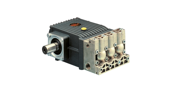 Interpump W4L Plunjerpomp As links Aluminium pompkop Serie 69, gezien van voren
