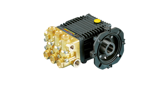 Interpump E3B1515VH Plunjerpomp met ingebouwde drukregelaar type "H" E3 Evolution As rechts, gezien van voren