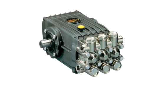 Interpump WS201L Plunjerpomp - As links - Pompkop messing-vernikkeld - Serie 47