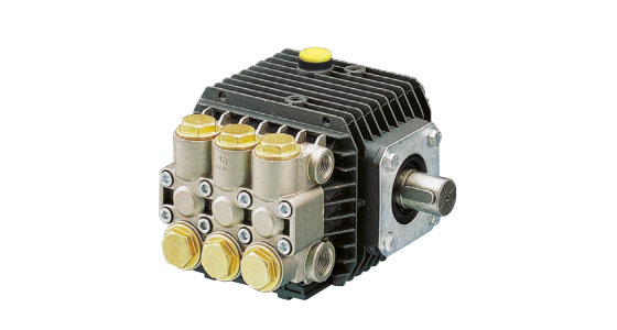 Interpump WW56 Plunjerpomp As rechts Aluminium pompkop Serie 51, gezien van voren