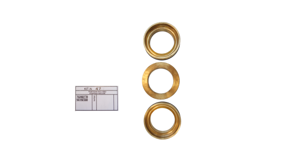 Interpump Kit 47 backring en o ring (3x) Ã˜45, gezien van voren