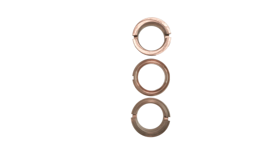 Interpump Kit 66 set messing tussenringen Ã˜30 (3x), gezien van voren