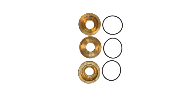 Kit 91 backring en o ring (3x) Ã˜15, gezien van voren