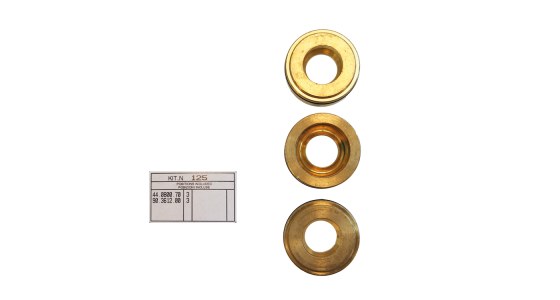 Kit 125 backring en o ring (3x) Ã˜15, gezien van voren