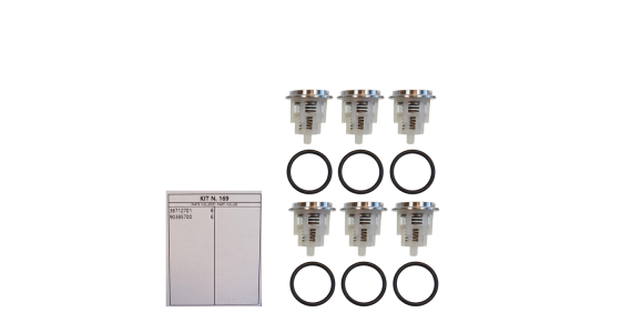 Kit 169 Kleppenset (6x) Serie 47 + 66, gezien van voren