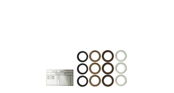 Interpump kit 181 hd en ld afdichting (3x) Ã˜24, gezien van voren