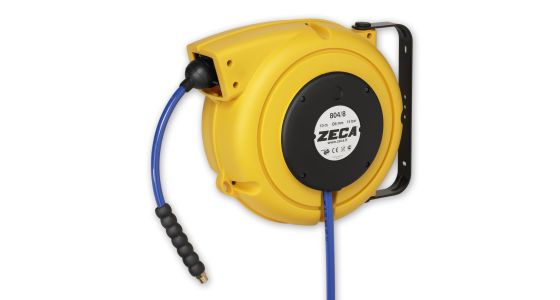 Zeca luchtslanghaspel 805 Serie Automatisch oprollend Kunststof(Grijs), gezien van voren