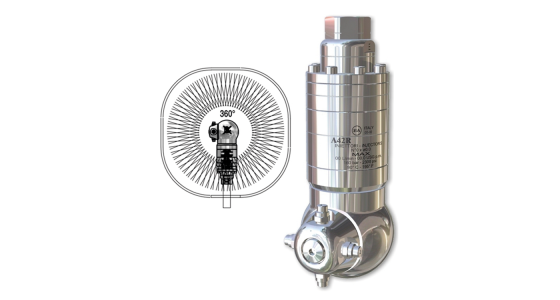 A42R-360° - Wateraangedreven tankreiniger - RVS303