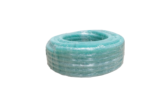 Zuigslang Ø38mm - Groen met nylon spiraal t.b.v. slurrie zuiger