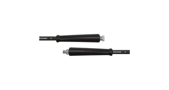 Hogedrukslang 3/8â€ DN10 2SC Slijtvast, gezien van voren