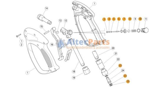 RL37 Reparatieset 10 delig set, gezien van voren