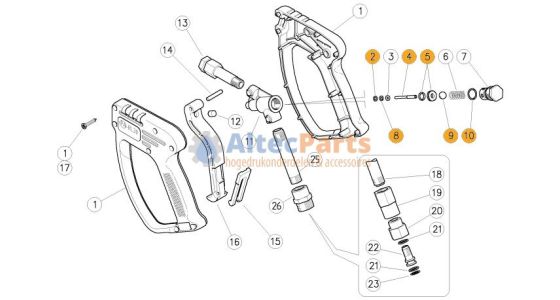 RL30 Linear 3 Revisieset 6 delig, gezien van voren