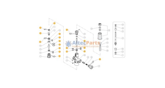 VB80/280 Zero - Reparatieset voor drukregelaar - 18-delig