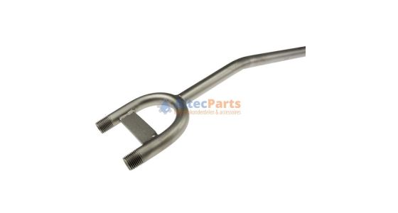 U-Spuitlans - Vaste isolatie - L= 900 mm - Geschikt voor dubbele vuilfrees of nozzle - RVS