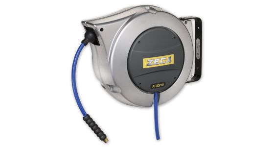 Zeca luchtslanghaspel 813 Serie Automatisch oprollend Aluminium(Grijs), gezien van voren