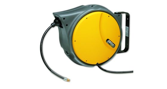 Zeca luchtslanghaspel 813 Serie Automatisch oprollend Aluminium(Grijs), gezien van voren