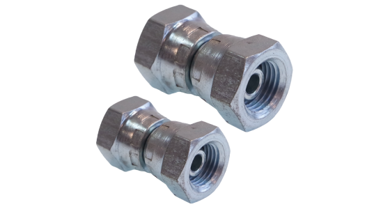 Dubbele wartel staal - 2x Wartel