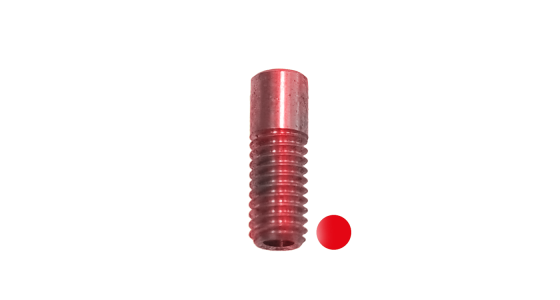 Rondstraalnozzle M4 -1.40 Rood