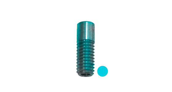 Rondstraalnozzle M4 -1.50 Lichtblauw