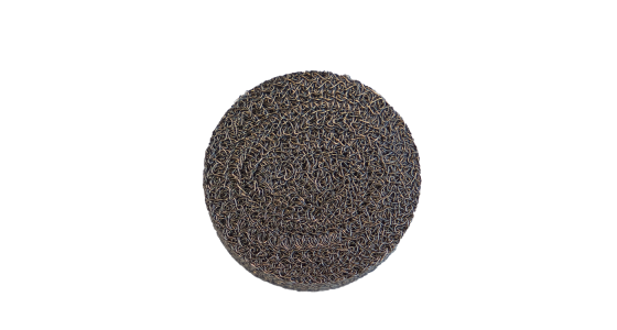 Filter LS12 Ã˜25x10mm RVS, gezien van voren